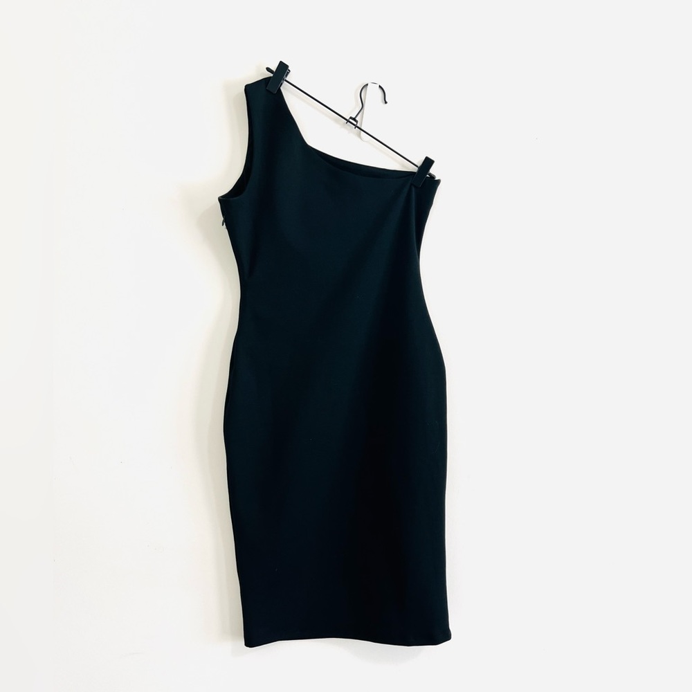 Lulu's Black One-Shoulder Mini Dress - Picture 6 of 7